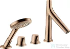 Hansgrohe AXOR Starck Organic 4 üléses,termosztátos kádtöltő csaptelep,polírozott vörös arany hatású 12426300