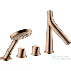   Hansgrohe AXOR Starck Organic 4 üléses,termosztátos kádtöltő csaptelep,polírozott vörös arany hatású 12426300