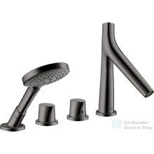   Hansgrohe AXOR Starck Organic 4 üléses,termosztátos kádtöltő csaptelep,polírozott fekete króm 12426330
