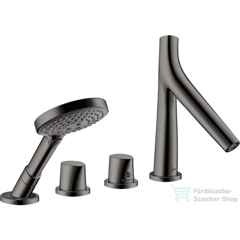 Hansgrohe AXOR Starck Organic 4 üléses,termosztátos kádtöltő csaptelep,polírozott fekete króm 12426330