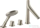 Hansgrohe AXOR Starck Organic 4 üléses,termosztátos kádtöltő csaptelep,szálcsiszolt nikkel 12426820