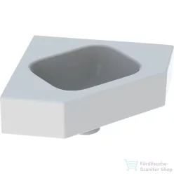  Geberit iCON 46x33 cm-es sarok kézmosó csaplyuk-és túlfolyó nélkül,fehér 124730000