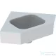 Geberit iCON 46x33 cm-es sarok kézmosó csaplyuk-és túlfolyó nélkül,fehér 124730000