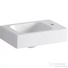 Geberit iCON 38x28 cm-es mosdó jobb oldali csaplyukkal,túlfolyó nélkül,fehér 124736000