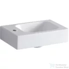 Geberit iCON 38x28 cm-es mosdó bal oldali csaplyukkal,túlfolyó nélkül,fehér 124836000