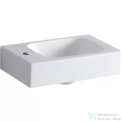   Geberit iCON 38x28 cm-es mosdó bal oldali csaplyukkal,túlfolyó nélkül,fehér 124836000