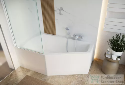 M-Acryl Venus 150x90 cm-es aszimmetrikus kád, balos 12570