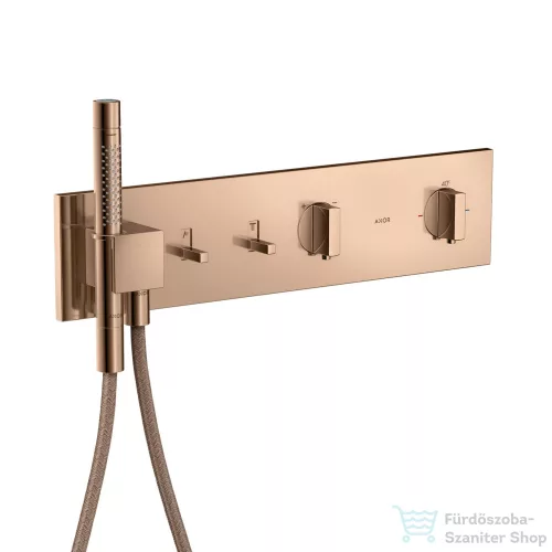Hansgrohe AXOR SHOWERCOMPOSITION 2 utas termosztátos falsík alatti kád /zuhany csaptelep,polírozott vörös arany hatású 12571300