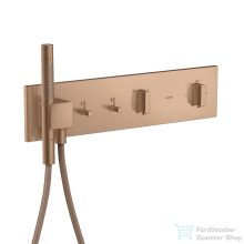   Hansgrohe AXOR SHOWERCOMPOSITION 2 utas termosztátos falsík alatti kád /zuhany csaptelep,szálcsiszolt vörös arany hatású 12571310