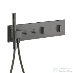   Hansgrohe AXOR SHOWERCOMPOSITION 2 utas termosztátos falsík alatti kád /zuhany csaptelep,polírozott fekete króm 12571330