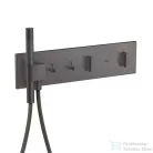 Hansgrohe AXOR SHOWERCOMPOSITION 2 utas termosztátos falsík alatti kád /zuhany csaptelep,szálcsiszolt fekete króm 12571340