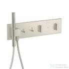 Hansgrohe AXOR SHOWERCOMPOSITION 2 utas termosztátos falsík alatti kád /zuhany csaptelep,rozsdamentes acél hatású 12571800