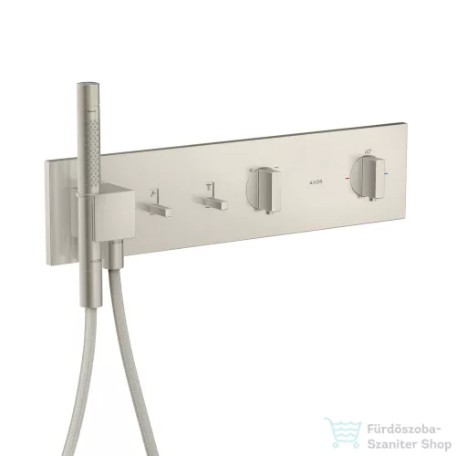 Hansgrohe AXOR SHOWERCOMPOSITION 2 utas termosztátos falsík alatti kád /zuhany csaptelep,rozsdamentes acél hatású 12571800