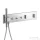 Hansgrohe AXOR SHOWERCOMPOSITION 3 utas termosztátos falsík alatti kád /zuhany csaptelep,króm 12572000