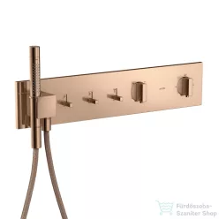   Hansgrohe AXOR SHOWERCOMPOSITION 3 utas termosztátos falsík alatti kád /zuhany csaptelep,polírozott vörös arany hatású 12572300