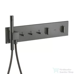  Hansgrohe AXOR SHOWERCOMPOSITION 3 utas termosztátos falsík alatti kád /zuhany csaptelep,polírozott fekete króm 12572330