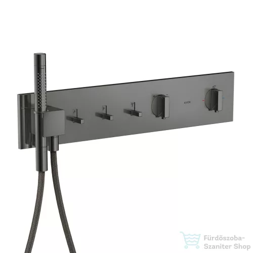 Hansgrohe AXOR SHOWERCOMPOSITION 3 utas termosztátos falsík alatti kád /zuhany csaptelep,polírozott fekete króm 12572330