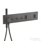 Hansgrohe AXOR SHOWERCOMPOSITION 3 utas termosztátos falsík alatti kád /zuhany csaptelep,szálcsiszolt fekete króm 12572340