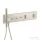 Hansgrohe AXOR SHOWERCOMPOSITION 3 utas termosztátos falsík alatti kád /zuhany csaptelep,rozsdamentes acél hatású 12572800