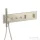 Hansgrohe AXOR SHOWERCOMPOSITION 3 utas termosztátos falsík alatti kád /zuhany csaptelep,szálcsiszolt nikkel 12572820