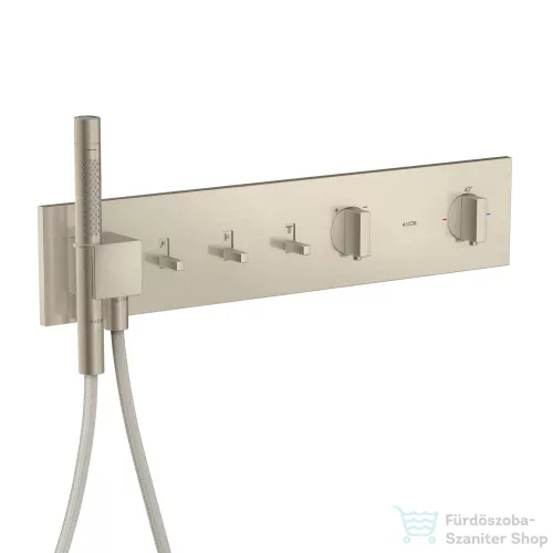 Hansgrohe AXOR SHOWERCOMPOSITION 3 utas termosztátos falsík alatti kád /zuhany csaptelep,szálcsiszolt nikkel 12572820
