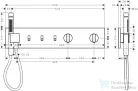 Hansgrohe AXOR SHOWERCOMPOSITION 3 utas termosztátos falsík alatti kád /zuhany csaptelep,szálcsiszolt nikkel 12572820