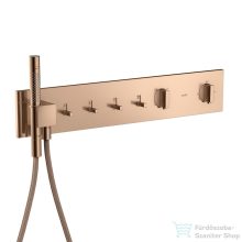   Hansgrohe AXOR SHOWERCOMPOSITION 4 utas termosztátos falsík alatti kád /zuhany csaptelep,polírozott vörös arany hatású 12573300