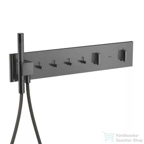 Hansgrohe AXOR SHOWERCOMPOSITION 4 utas termosztátos falsík alatti kád /zuhany csaptelep,polírozott fekete króm 12573330