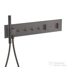   Hansgrohe AXOR SHOWERCOMPOSITION 4 utas termosztátos falsík alatti kád /zuhany csaptelep,szálcsiszolt fekete króm 12573340