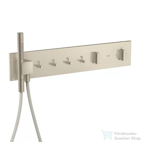 Hansgrohe AXOR SHOWERCOMPOSITION 4 utas termosztátos falsík alatti kád /zuhany csaptelep,szálcsiszolt nikkel 12573820
