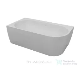   M-Acryl Harmony 159x84 cm-es balos szabadonálló akril kád, fehér 12586