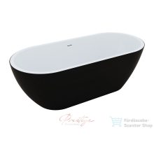   M-Acryl Romantika 170x75 cm-es szabadonálló akril kád, matt fekete 12593