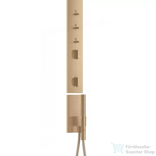 Hansgrohe AXOR SHOWERCOMPOSITION termosztátos zuhanyrendszer vállzuhannyal,szálcsiszolt bronz 12595140