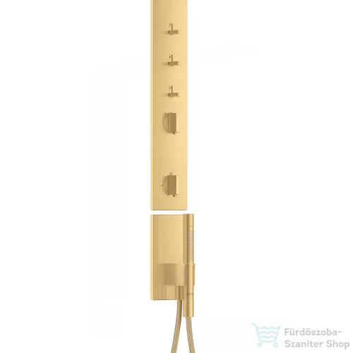 Hansgrohe AXOR SHOWERCOMPOSITION termosztátos zuhanyrendszer vállzuhannyal,szálcsiszolt arany hatású 12595250