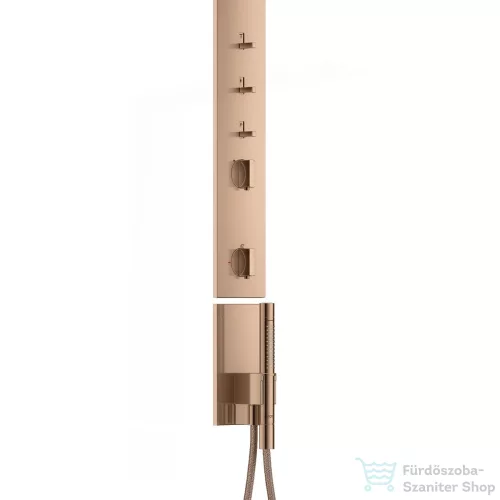 Hansgrohe AXOR SHOWERCOMPOSITION termosztátos zuhanyrendszer vállzuhannyal,polírozott vörös arany hatású 12595300