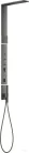 Hansgrohe AXOR SHOWERCOMPOSITION termosztátos zuhanyrendszer vállzuhannyal,polírozott fekete króm 12595330