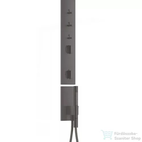 Hansgrohe AXOR SHOWERCOMPOSITION termosztátos zuhanyrendszer vállzuhannyal,szálcsiszolt fekete króm 12595340