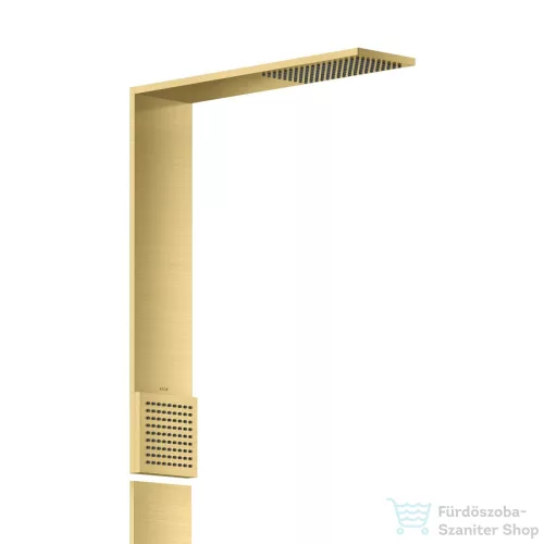 Hansgrohe AXOR SHOWERCOMPOSITION termosztátos zuhanyrendszer vállzuhannyal,szálcsiszolt sárgaréz hatású 12595950