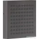 Hansgrohe AXOR SHOWERCOMPOSITION 11x11 cm-es oldalfúvóka/testzuhany alaptest nélkül,szálcsiszolt fekete króm 12596340