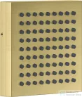 Hansgrohe AXOR SHOWERCOMPOSITION 11x11 cm-es oldalfúvóka/testzuhany alaptest nélkül,szálcsiszolt sárgaréz hatású 12596950