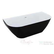   M-Acryl Rose 168x82 cm-es szabadonálló műmárvány kád, matt fekete 12597