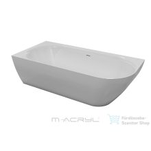   M-Acryl Lily 175x82 cm-es balos szabadonálló műmárvány kád, fehér 12599