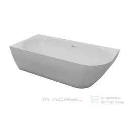   M-Acryl Lily 175x82 cm-es balos szabadonálló műmárvány kád, fehér 12599