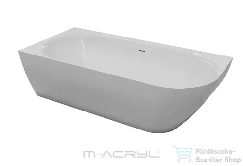 M-Acryl Lily 175x82 cm-es balos szabadonálló műmárvány kád, fehér 12599