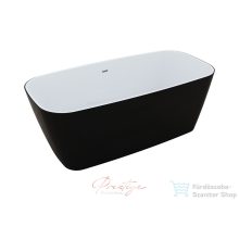   M-Acryl Jasmine 151x72 cm-es szabadonálló műmárvány kád, matt fekete 12603