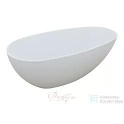   M-Acryl Vanilla 168x86 cm-es szabadonálló műmárvány kád, fehér 12604