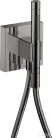Hansgrohe Axor ShowerCollection Porter gégecső csatlakozós zuhanytartó zuhanyszettel,polírozott fekete króm 12626330
