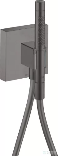 Hansgrohe Axor ShowerCollection Porter gégecső csatlakozós zuhanytartó zuhanyszettel,szálcsiszolt fekete króm 12626340