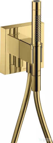 Hansgrohe Axor ShowerCollection Porter gégecső csatlakozós zuhanytartó zuhanyszettel,polírozott arany hatású 12626990