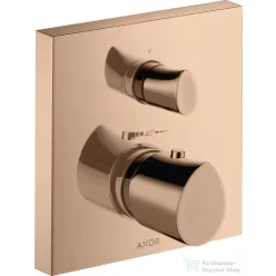   Hansgrohe Axor Starck Organic falsík alatti termosztátos kád/zuhany csaptelep alaptest nélkül, polírozott vörös arany hatású 12715300